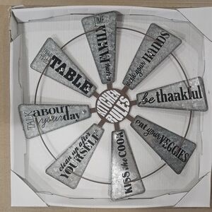 Kitchen Rules Metal Wall Art